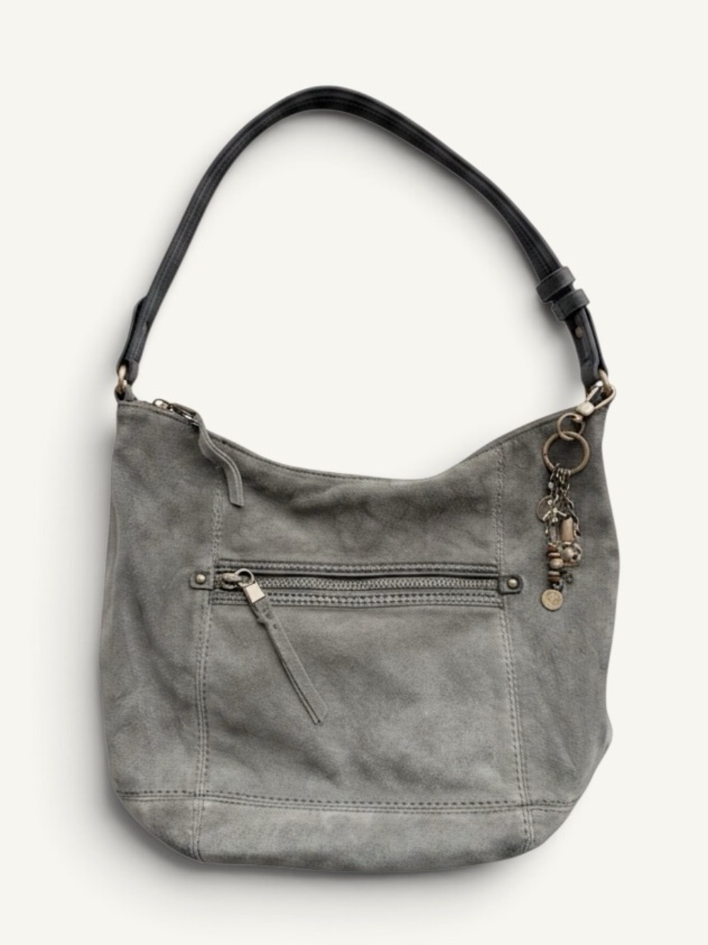 The Sak Sequoia Green Suede Leather Hobo Shoulder Bag NWOT